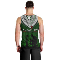 Norfolk Island ANZAC Day Men Tank Top Soldier Lest We Forget Camouflage LT03 - Polynesian Pride