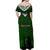 Norfolk Island ANZAC Day Off Shoulder Maxi Dress Soldier Lest We Forget Camouflage LT03 - Polynesian Pride
