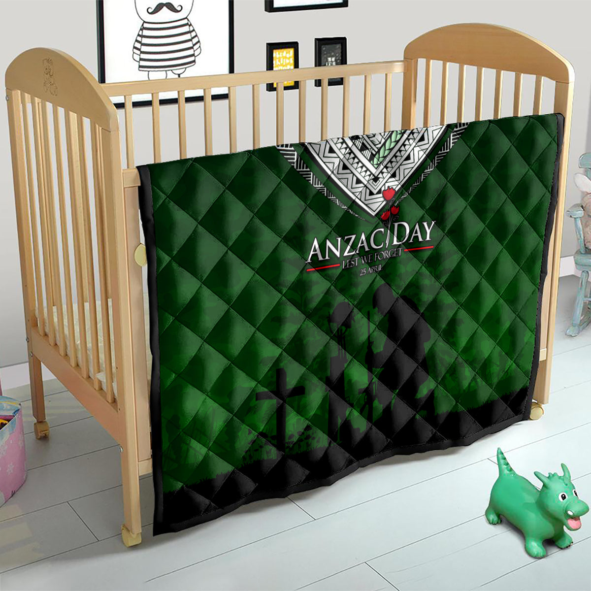 Norfolk Island ANZAC Day Quilt Soldier Lest We Forget Camouflage LT03 - Polynesian Pride