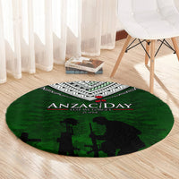 Norfolk Island ANZAC Day Round Carpet Soldier Lest We Forget Camouflage LT03 - Polynesian Pride