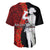 Tonga ANZAC Day Baseball Jersey Red Poppies Flower Soldier Lest We Forget LT03 - Polynesian Pride