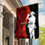 Tonga ANZAC Day Garden Flag Red Poppies Flower Soldier Lest We Forget LT03 House Flag Red - Polynesian Pride