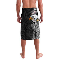 American Samoa Flag Day Lavalava Tribal Tattoo with Eagle Black LT03 - Polynesian Pride