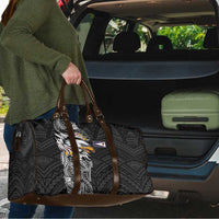 American Samoa Flag Day Travel Bag Tribal Tattoo with Eagle Black LT03 - Polynesian Pride
