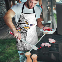 American Samoa Flag Day Apron Tribal Tattoo with Eagle White LT03 - Polynesian Pride