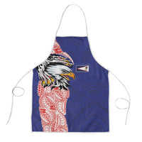 American Samoa Flag Day Apron Tribal Tattoo with Eagle Blue-Red LT03 Blue - Polynesian Pride