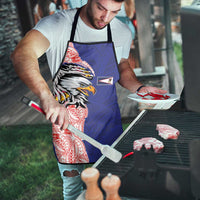 American Samoa Flag Day Apron Tribal Tattoo with Eagle Blue-Red LT03 - Polynesian Pride