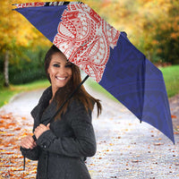 American Samoa Flag Day Umbrella Tribal Tattoo with Eagle Blue-Red LT03 - Polynesian Pride