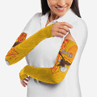 Personalised American Samoa Flag Day Arm Sleeves Fautasi Race Pago Pago-Aeto Eagle Wings Tribal Style LT03 - Polynesian Pride