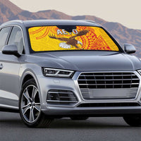 American Samoa Flag Day Auto Sun Shade Fautasi Race Pago Pago-Aeto Eagle Wings Tribal Style LT03 - Polynesian Pride