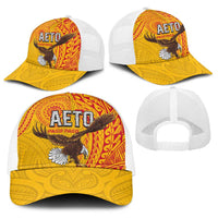 American Samoa Flag Day Baseball Net Cap Fautasi Race Pago Pago-Aeto Eagle Wings Tribal Style LT03 - Polynesian Pride
