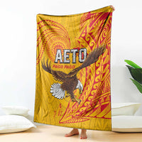 American Samoa Flag Day Blanket Fautasi Race Pago Pago-Aeto Eagle Wings Tribal Style LT03 - Polynesian Pride