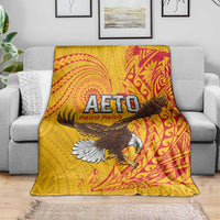 American Samoa Flag Day Blanket Fautasi Race Pago Pago-Aeto Eagle Wings Tribal Style LT03 - Polynesian Pride