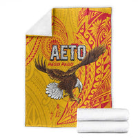 American Samoa Flag Day Blanket Fautasi Race Pago Pago-Aeto Eagle Wings Tribal Style LT03 - Polynesian Pride