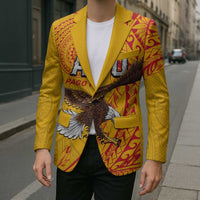 Personalised American Samoa Flag Day Blazer Fautasi Race Pago Pago-Aeto Eagle Wings Tribal Style LT03 - Polynesian Pride