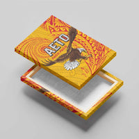 American Samoa Flag Day Canvas Wall Art Fautasi Race Pago Pago-Aeto Eagle Wings Tribal Style LT03 - Polynesian Pride