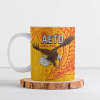 American Samoa Flag Day Ceramic Mug Fautasi Race Pago Pago-Aeto Eagle Wings Tribal Style LT03 Multicolor - Polynesian Pride