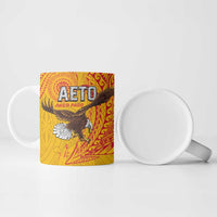 American Samoa Flag Day Ceramic Mug Fautasi Race Pago Pago-Aeto Eagle Wings Tribal Style LT03 - Polynesian Pride