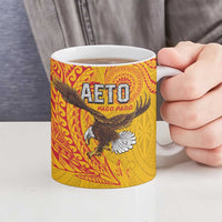 American Samoa Flag Day Ceramic Mug Fautasi Race Pago Pago-Aeto Eagle Wings Tribal Style LT03 - Polynesian Pride