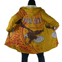 Personalised American Samoa Flag Day Cloak Fautasi Race Pago Pago-Aeto Eagle Wings Tribal Style LT03 - Polynesian Pride
