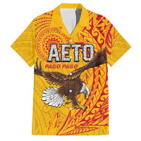 Personalised American Samoa Flag Day Family Matching Off Shoulder Maxi Dress and Hawaiian Shirt Fautasi Race Pago Pago-Aeto Eagle Wings Tribal Style