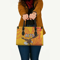 American Samoa Flag Day Leather Bag Fautasi Race Pago Pago-Aeto Eagle Wings Tribal Style LT03 - Polynesian Pride