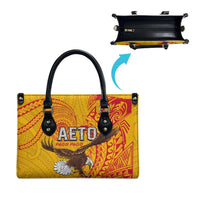 American Samoa Flag Day Leather Bag Fautasi Race Pago Pago-Aeto Eagle Wings Tribal Style LT03 - Polynesian Pride