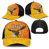 American Samoa Flag Day Mesh Trucker Cap Fautasi Race Pago Pago-Aeto Eagle Wings Tribal Style LT03 - Polynesian Pride