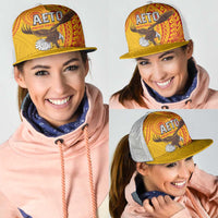 American Samoa Flag Day Mesh Trucker Cap Fautasi Race Pago Pago-Aeto Eagle Wings Tribal Style LT03 - Polynesian Pride