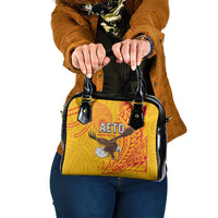 American Samoa Flag Day Shoulder Handbag Fautasi Race Pago Pago-Aeto Eagle Wings Tribal Style