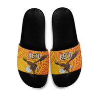American Samoa Flag Day Slide Sandals Fautasi Race Pago Pago-Aeto Eagle Wings Tribal Style LT03 Multicolor - Polynesian Pride