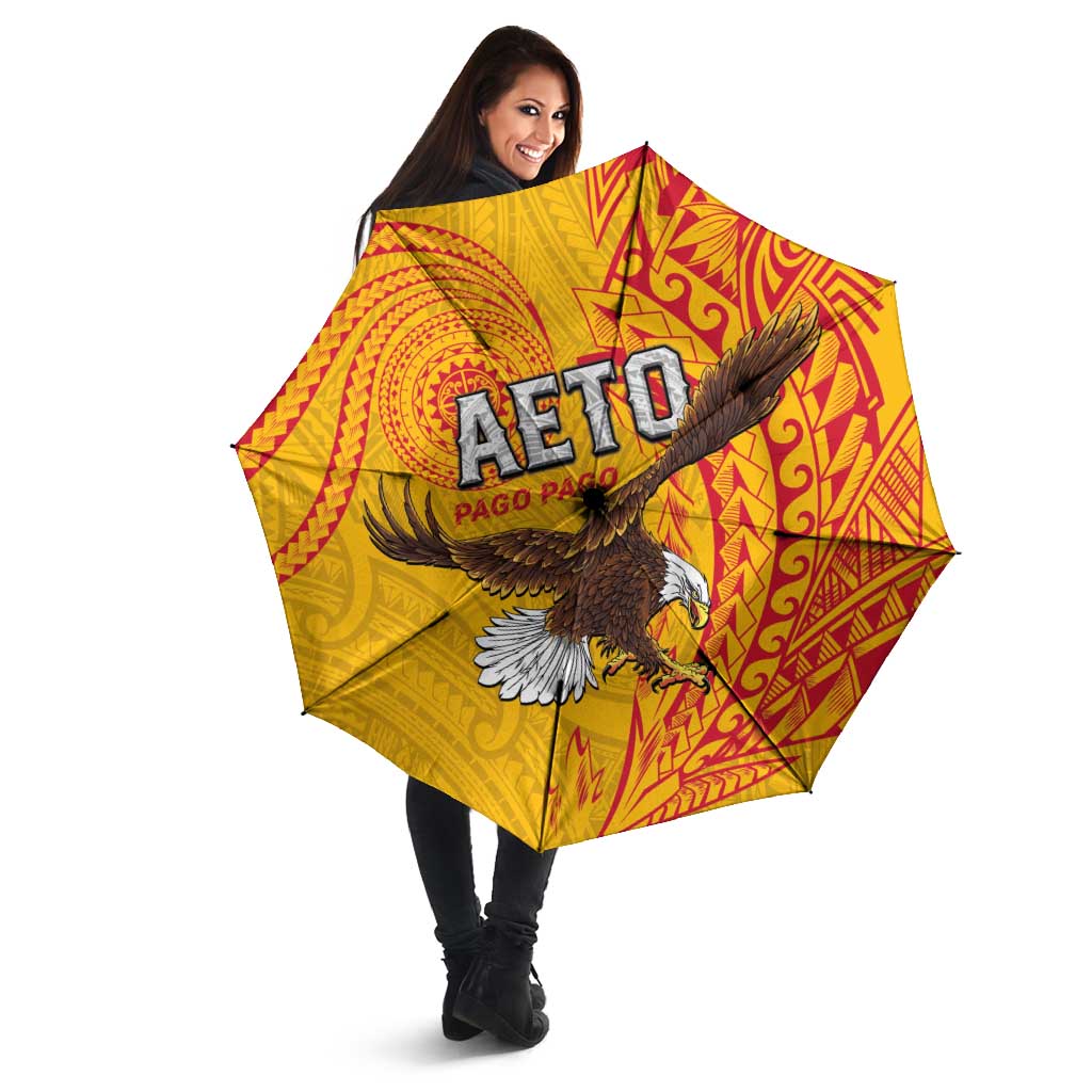 American Samoa Flag Day Umbrella Fautasi Race Pago Pago-Aeto Eagle Wings Tribal Style