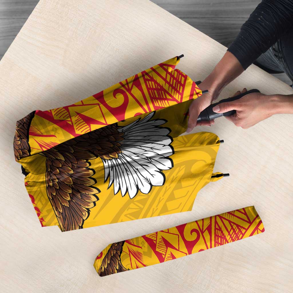 American Samoa Flag Day Umbrella Fautasi Race Pago Pago-Aeto Eagle Wings Tribal Style
