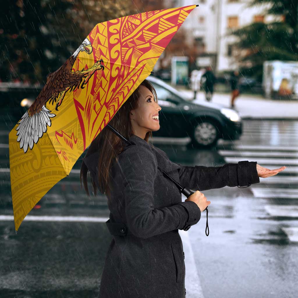 American Samoa Flag Day Umbrella Fautasi Race Pago Pago-Aeto Eagle Wings Tribal Style