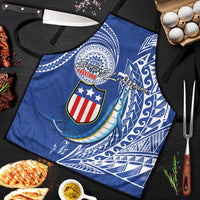American Samoa Flag Day Apron Fautasi Race Fagatogo-Iseula O Le Moana Sailfish Tribal Style