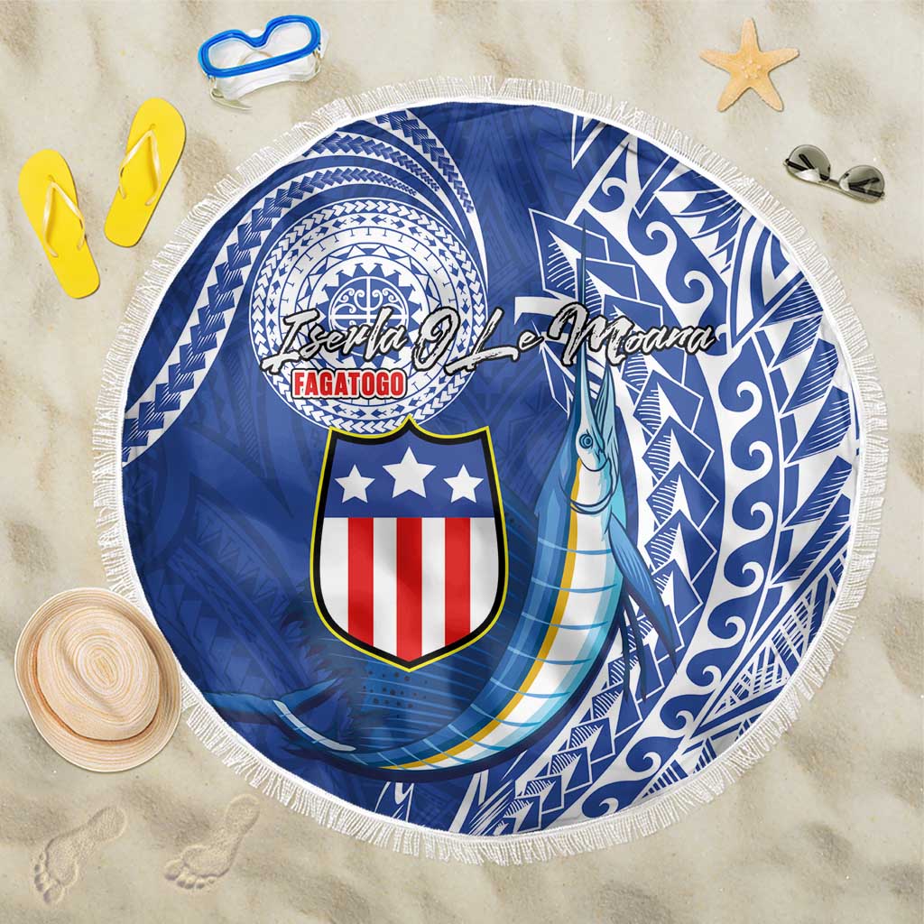 American Samoa Flag Day Beach Blanket Fautasi Race Fagatogo-Iseula O Le Moana Sailfish Tribal Style