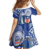 Personalised American Samoa Flag Day Family Matching Mermaid Dress and Hawaiian Shirt Fautasi Race Fagatogo-Iseula O Le Moana Sailfish Tribal Style
