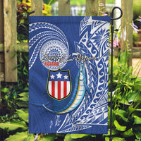 American Samoa Flag Day Garden Flag Fautasi Race Fagatogo-Iseula O Le Moana Sailfish Tribal Style