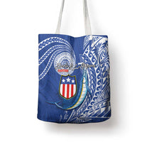 American Samoa Flag Day Tote Bag Fautasi Race Fagatogo-Iseula O Le Moana Sailfish Tribal Style