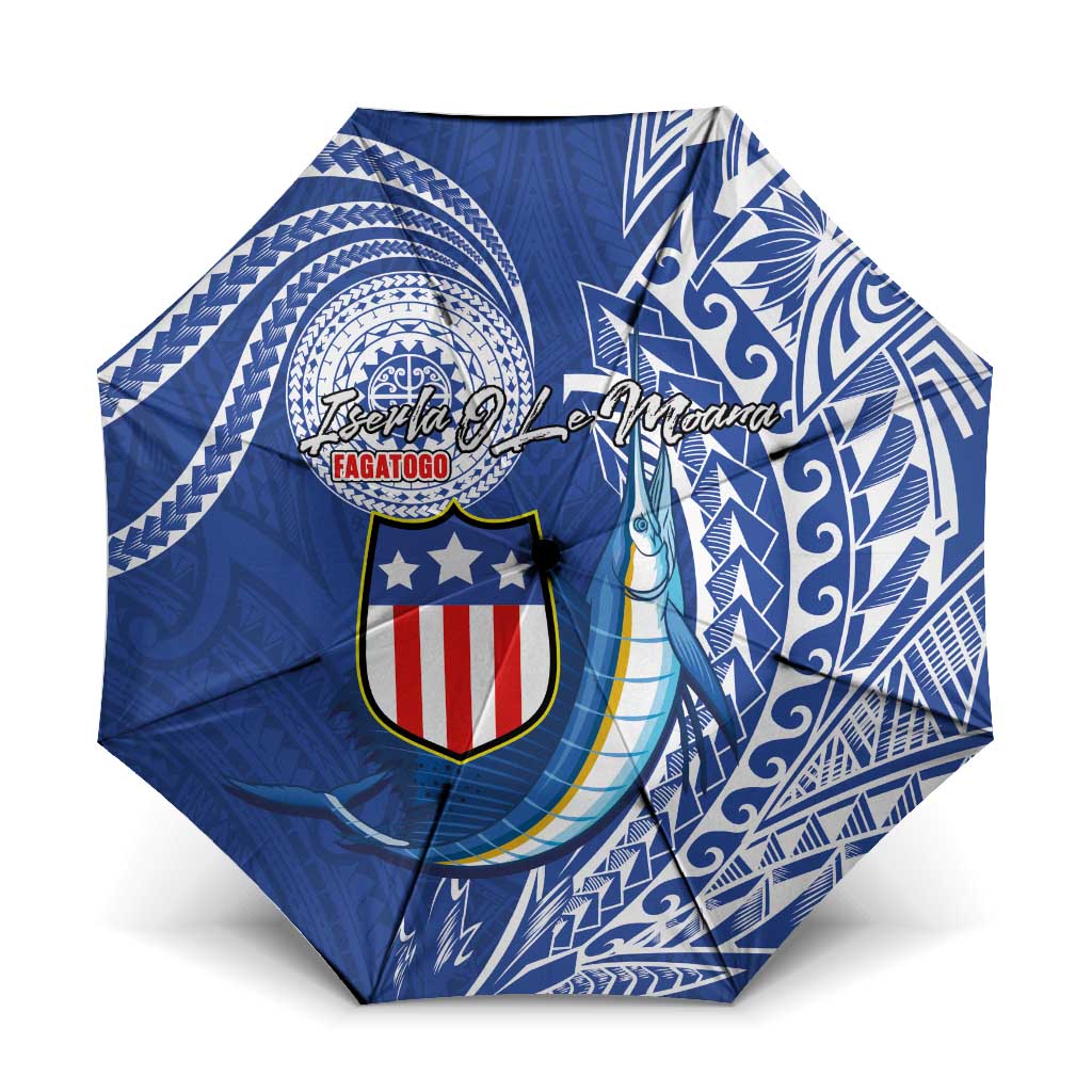 American Samoa Flag Day Umbrella Fautasi Race Fagatogo-Iseula O Le Moana Sailfish Tribal Style