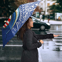 American Samoa Flag Day Umbrella Fautasi Race Fagatogo-Iseula O Le Moana Sailfish Tribal Style