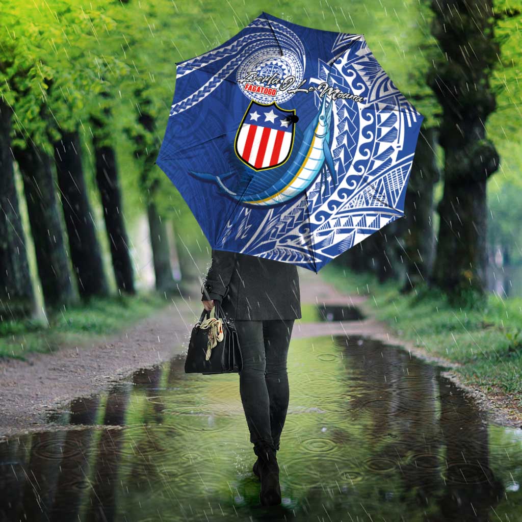 American Samoa Flag Day Umbrella Fautasi Race Fagatogo-Iseula O Le Moana Sailfish Tribal Style