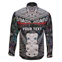 New Zealand Hei Tiki Family Matching Long Sleeve Bodycon Dress and Hawaiian Shirt Maori Green Papua Shell Pattern LT03 - Polynesian Pride