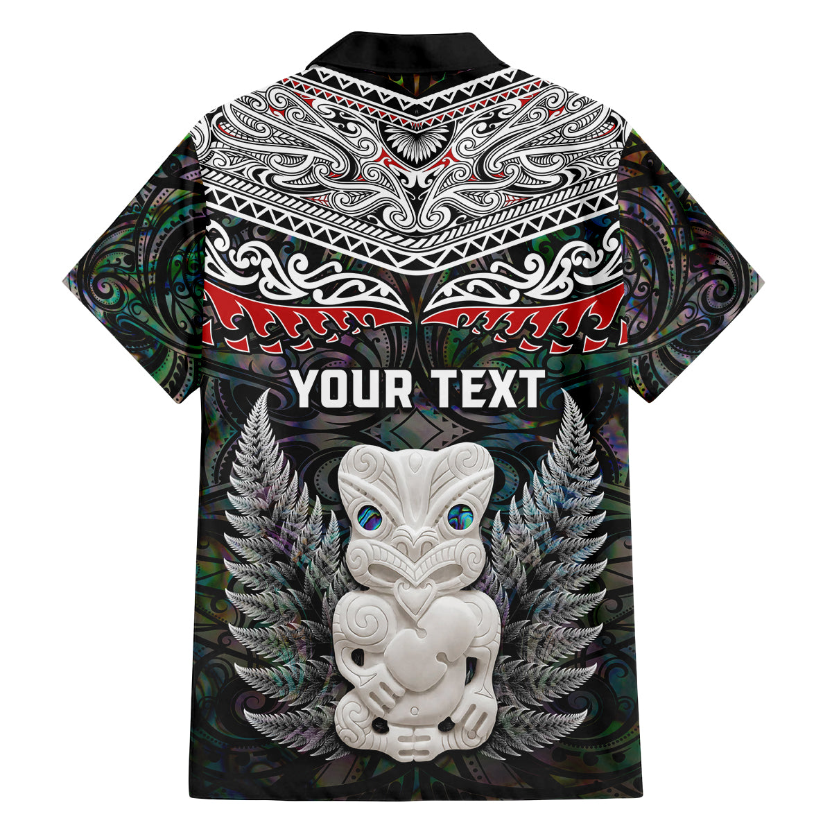 New Zealand Hei Tiki Family Matching Puletasi and Hawaiian Shirt Maori Green Papua Shell Pattern LT03 - Polynesian Pride