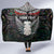 New Zealand Hei Tiki Hooded Blanket Maori Green Papua Shell Pattern LT03 - Polynesian Pride