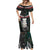 New Zealand Hei Tiki Mermaid Dress Maori Green Papua Shell Pattern LT03 - Polynesian Pride