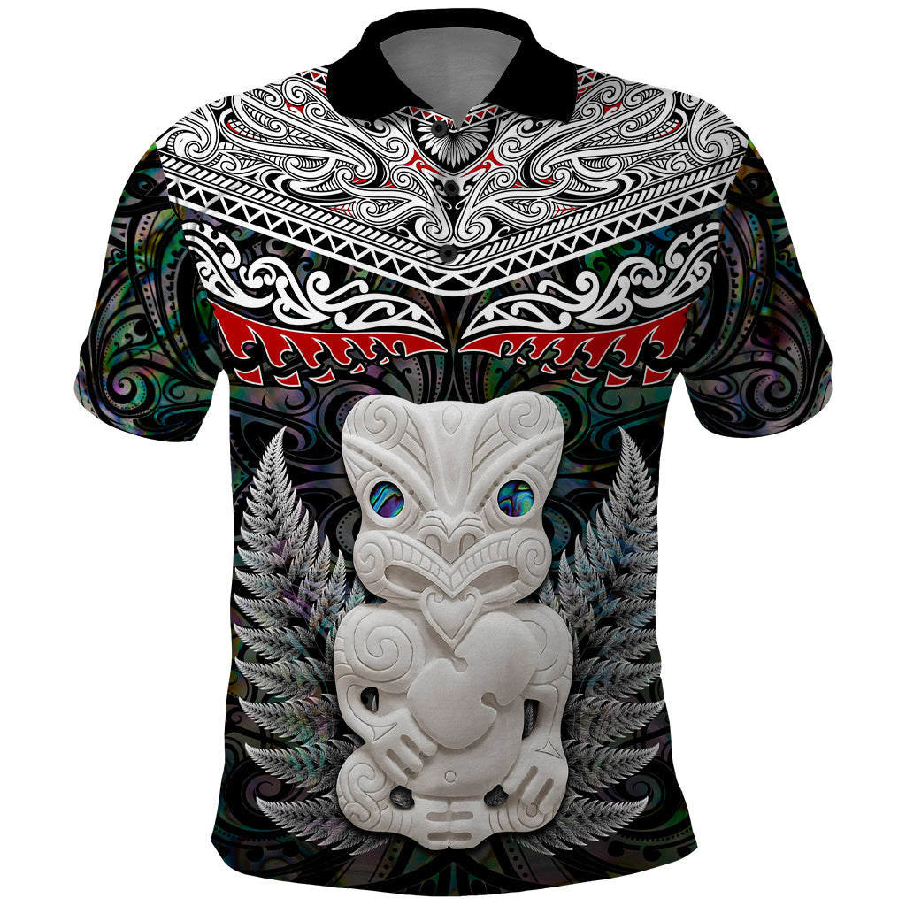 New Zealand Hei Tiki Polo Shirt Maori Green Papua Shell Pattern LT03 Green - Polynesian Pride