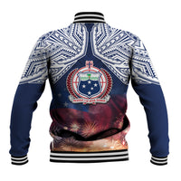 Samoa Indenpendence Day Baseball Jacket Sky Fireworks with Flag Style LT03 - Polynesian Pride