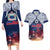 Samoa Indenpendence Day Couples Matching Long Sleeve Bodycon Dress and Hawaiian Shirt Sky Fireworks with Flag Style LT03 Black - Polynesian Pride