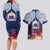 Samoa Indenpendence Day Couples Matching Long Sleeve Bodycon Dress and Hawaiian Shirt Sky Fireworks with Flag Style LT03 - Polynesian Pride